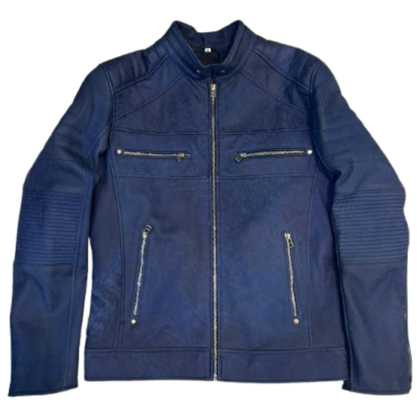 Elite Cafe Racer Blue Jacket