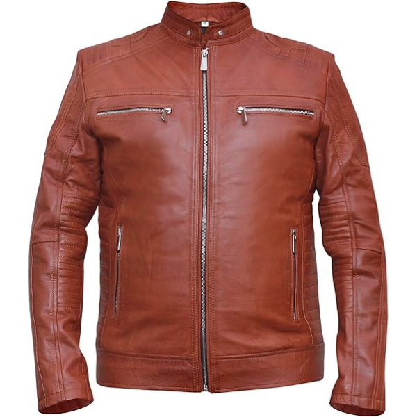 Cafe Racer Leather Jacket