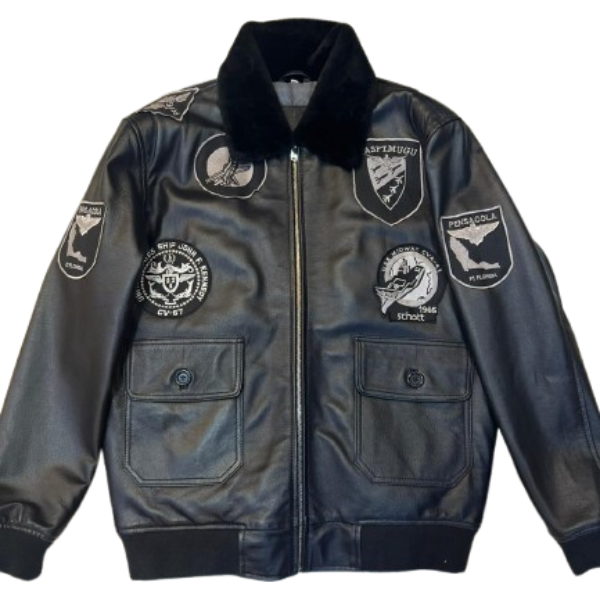 Top Gun Stealth Leather Jacket