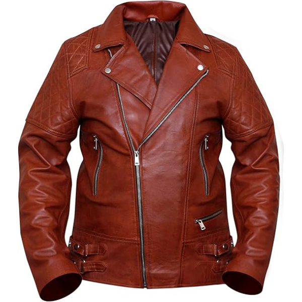 Brown Lambskin Leather Jacket