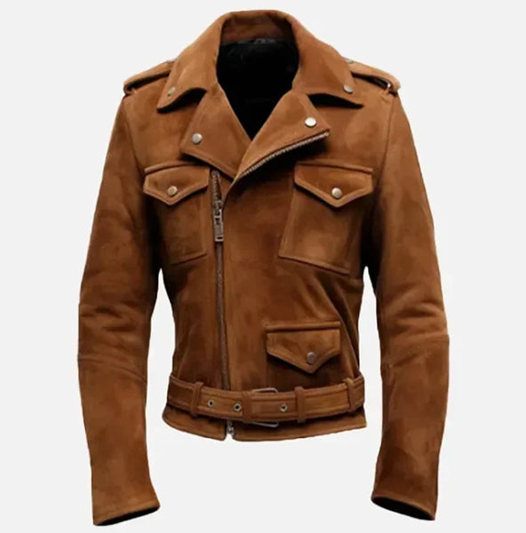 Biker Suede Leather Jacket