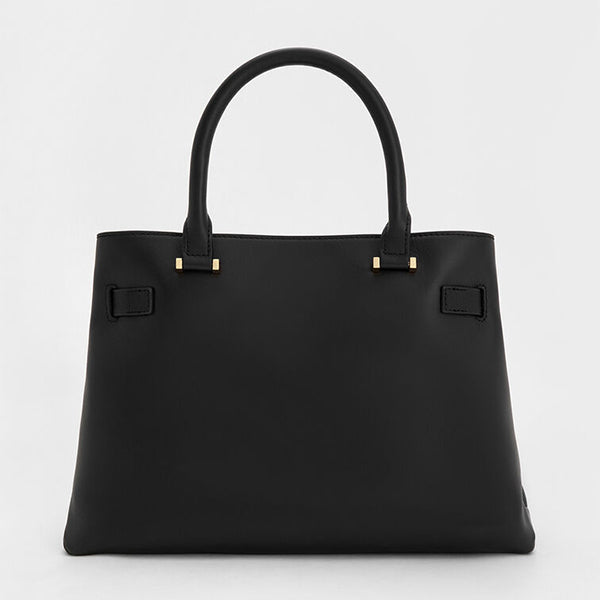 Womens Leather Black Tote Bag