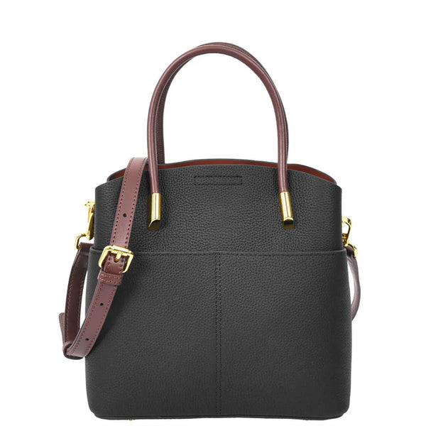 Womens Leather Top Handle Bag