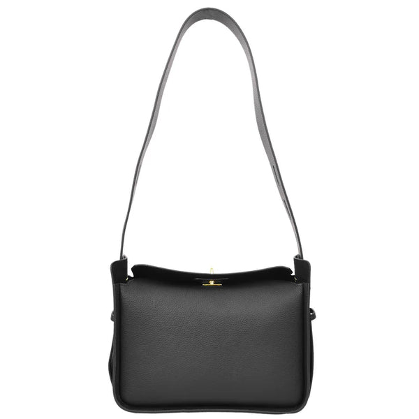 Womens Real Leather Classic Shoulder Bag