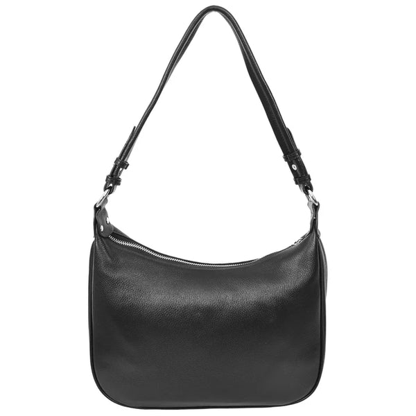 Womens Leather Hobo Style Shoulder Bag