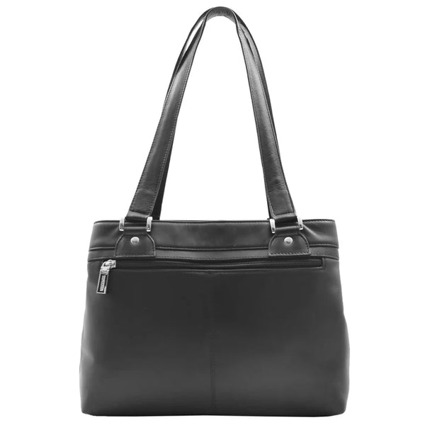 Womens Leather Mid Size Shopper Handbag