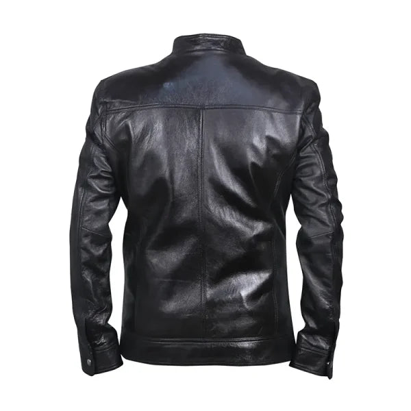 Men’s Biker Black Leather Jacket