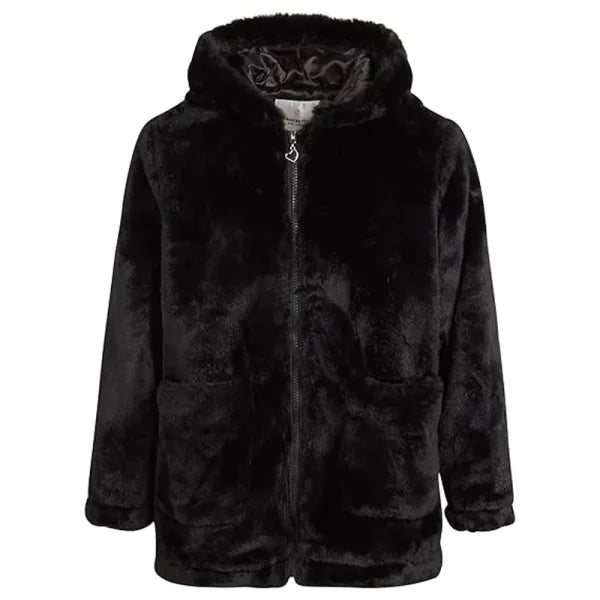 Teddy Faux Fur Coat with Hood