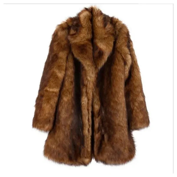 Brown Faux Fur Short Coat