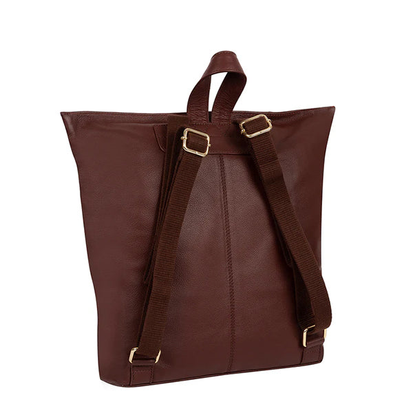 Rich Chestnut Leather Backpack