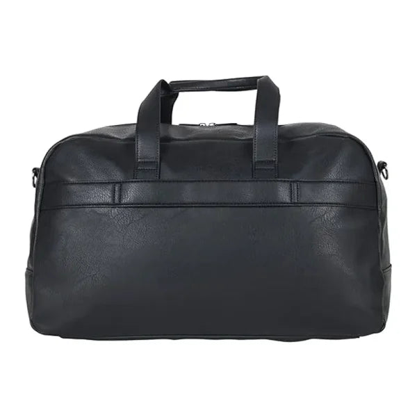 Trendsetting Black Leather Luggage Bag