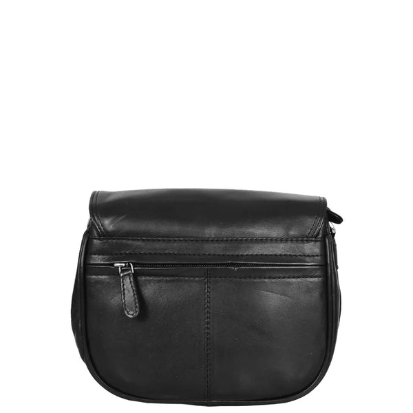 Womens Leather Cross Body Flap over Bag