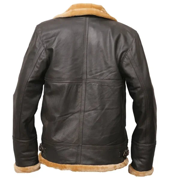 Brown Shearling Leather Jacket