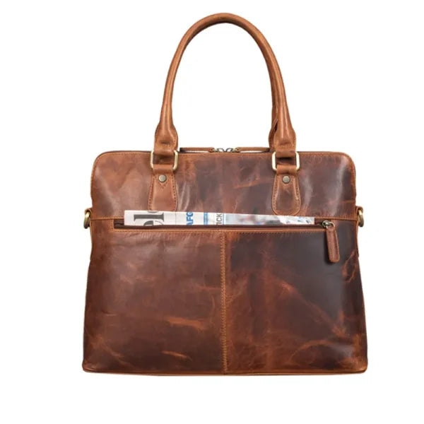 Brown Vintage Leather Handbag