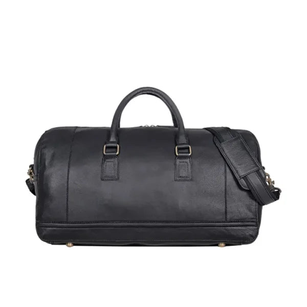 Fashion Forward Black Luggage Leather Bag