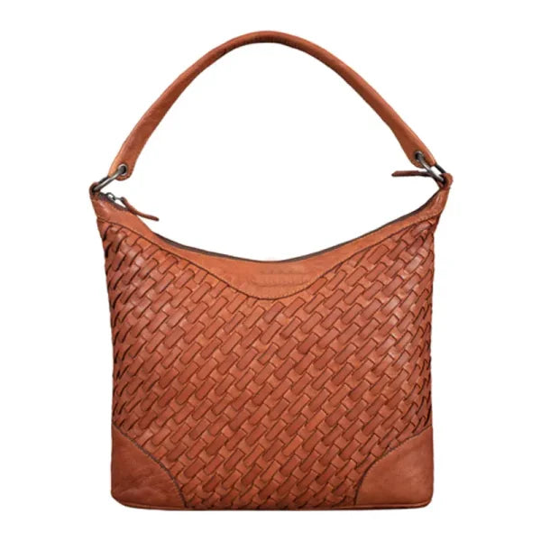 Fashionable Brown Leather Handbag