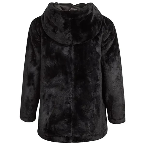 Teddy Faux Fur Coat with Hood