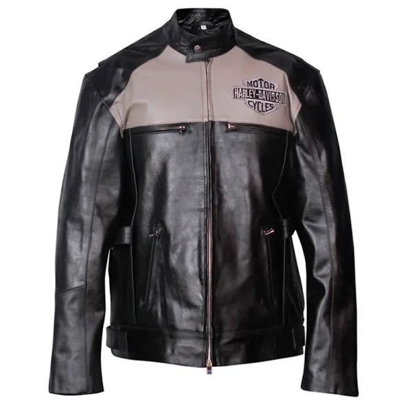 Harley-Davidson Votary Color Blocked Leather Jacket