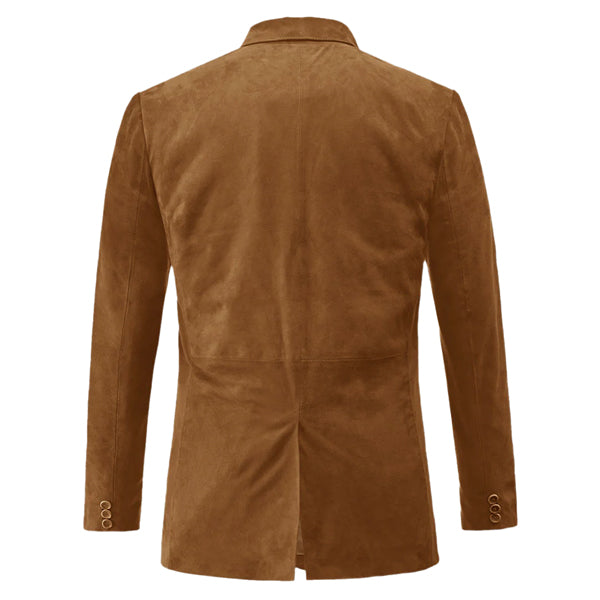 Caramel Brown Leather Coat