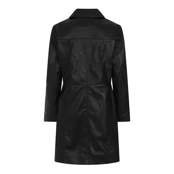 Womens Beautiful ¾ Length Leather Coat