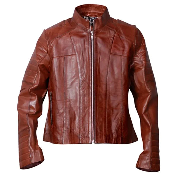 Classic Cafe Racer Motorcycle Leather Jacket