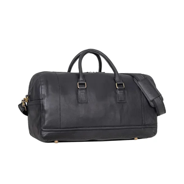 Fashion Forward Black Luggage Leather Bag