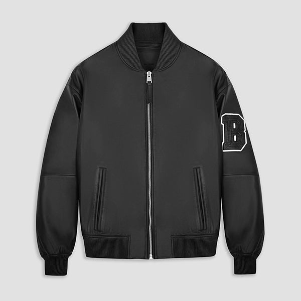 Womens Black Bomber Jacket