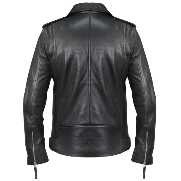 Slim Fit Biker Style Leather Jacket