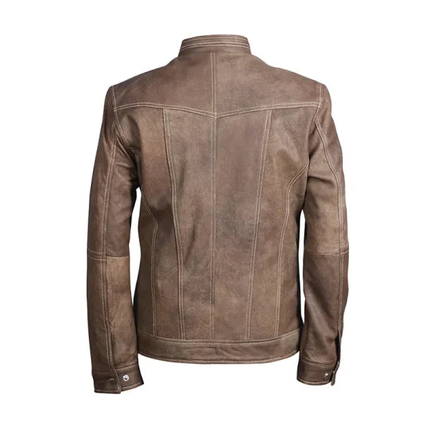 J9 Distressed Leather Jacket