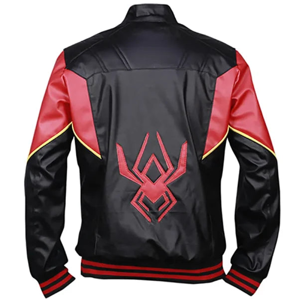 Miles Morales Spider-Man Motorcycle Leather Jacket