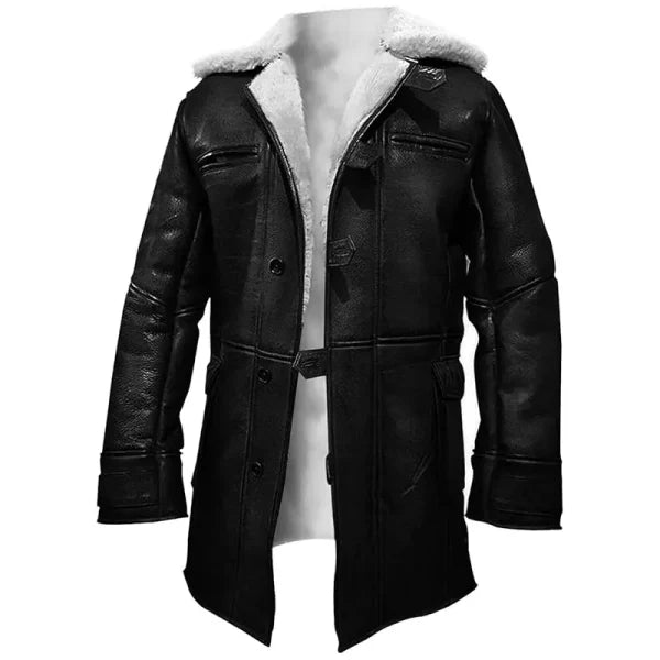 Fur Shearling Leather Overcoat