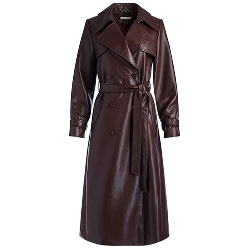 Elicia Vegan Leather Trench Coat