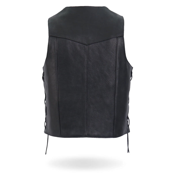 Men's Side Lace Premium Biker Vest