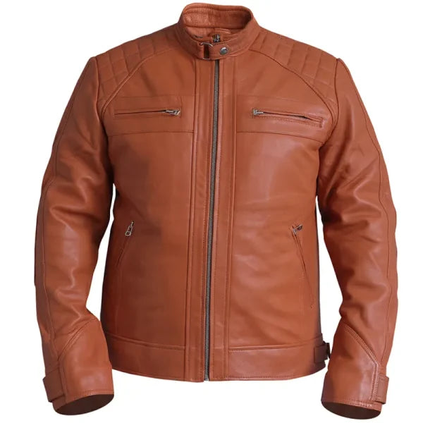 Vintage Brown Biker Leather Jacket