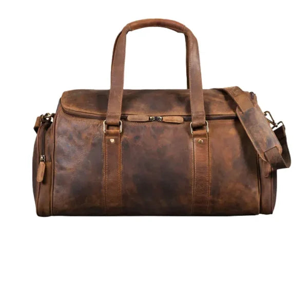 Vintage Men Leather Luggage Travel Bag