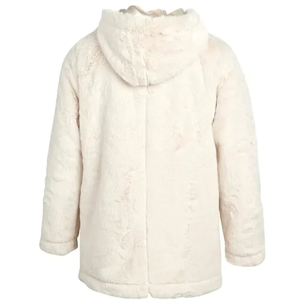 Natural Real Fur Hooded Coat