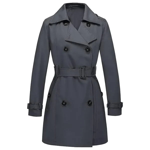 Women Double-Breasted Trench Coat