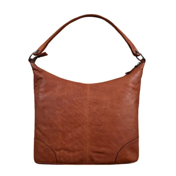 Fashionable Brown Leather Handbag