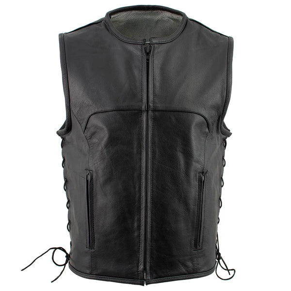 Men's 'Drifter' Black Advanced Collarless Vest