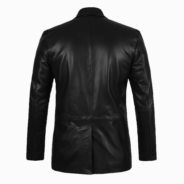 Black Leather Blazer