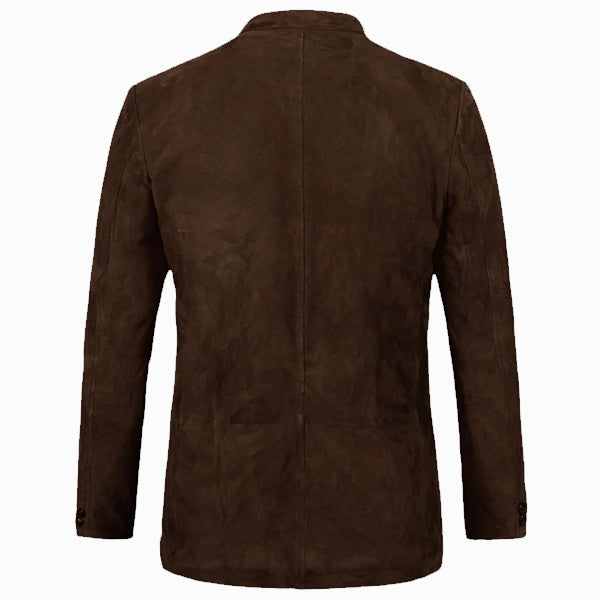 Brown Leather Blazer