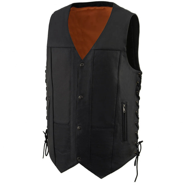 Men's Roulette Black 10 Pocket  Vest