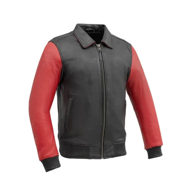 Bomber Two Tone Men’s Leather Jacket