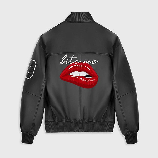 Womens Black Bomber Jacket