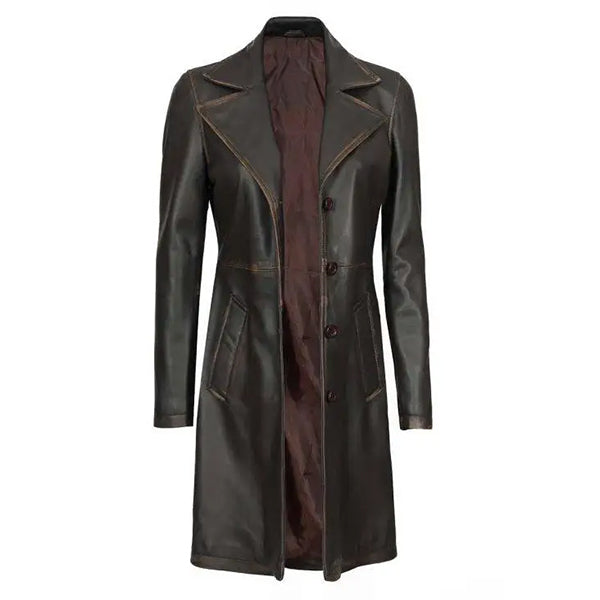 Womens Black Long Coat