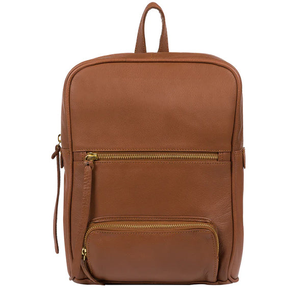 Brown Leather Backpack