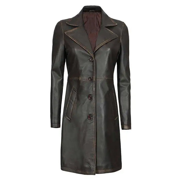 Womens Black Long Coat