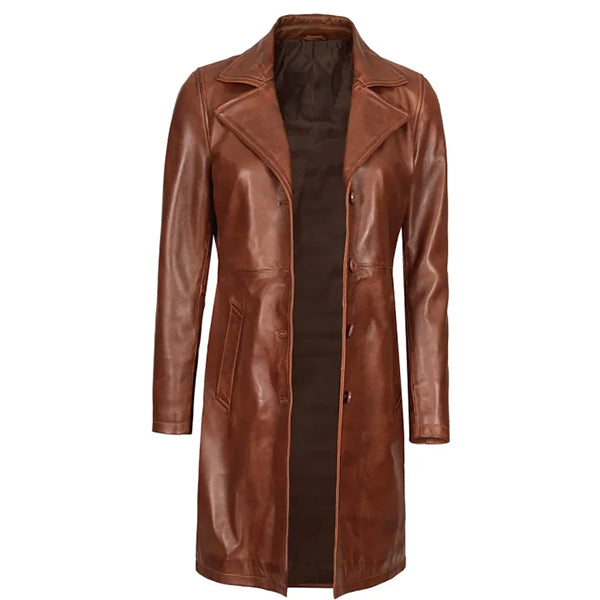 Womens Brown Long Coat