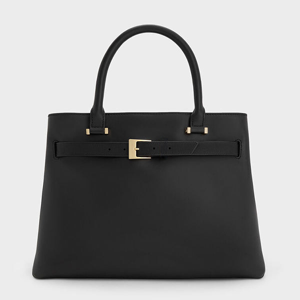 Womens Leather Black Tote Bag