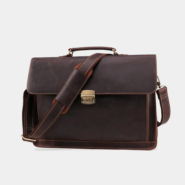 The Brief Leather Hand bag